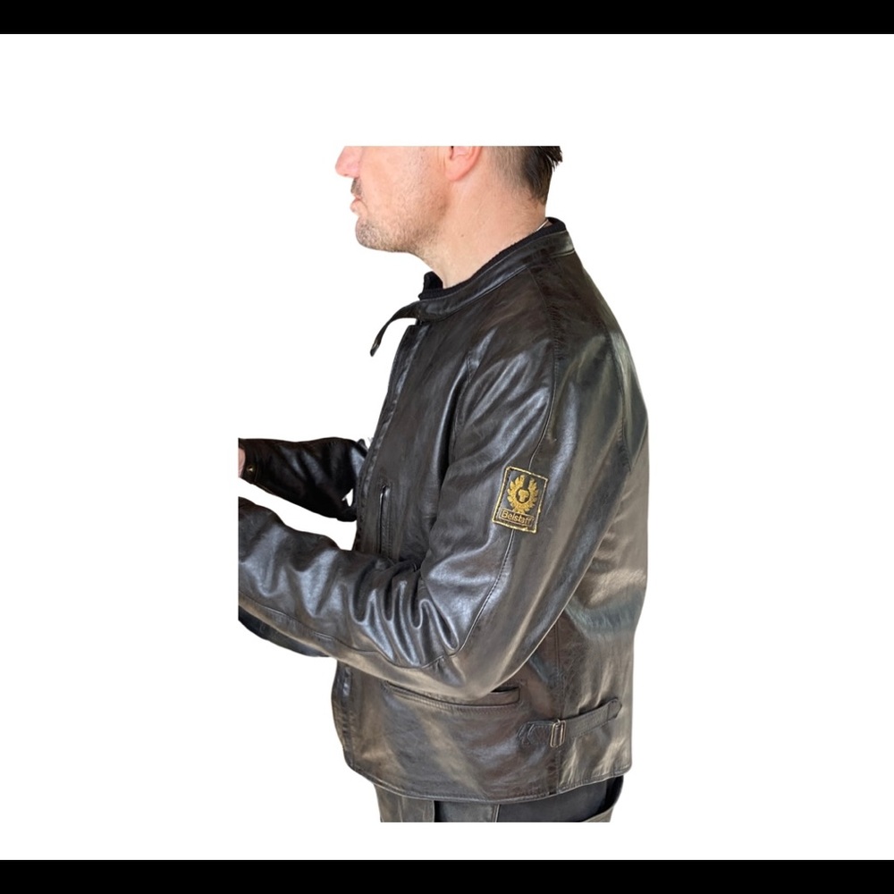 Limited Edition Belstaff Black Leather “1942 Vincent”Jacket